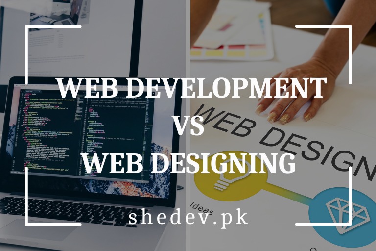 Differences between web development and web designing